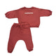Buho Blush Baby Hibernation Sweatshirt & Fleece Pants Set