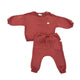 Buho Blush Baby Hibernation Sweatshirt & Fleece Pants Set