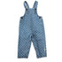 Piupiuchick Washed Blue Denim w/ Black Hearts Romper