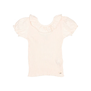 Buho Ivory Rib Collar T-Shirt