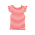 Buho Coral Red Fancy Rib T-Shirt