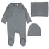 Lilette Cloud Forest Print 3Pc Set (Footie+Hat+Blanket)