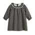 Cera una Volta Blue Check Lurex Lili Dress
