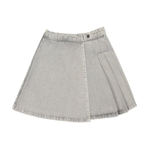 Kin+Kin K201 Blue-grey Denim Short Skirt