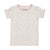 Kin+Kin K209 Pink Floral Puffed 3/4 Sleeve Ribbed T-Shirt