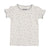 Kin+Kin K209 Blue Floral Puffed 3/4 Sleeve Ribbed T-Shirt