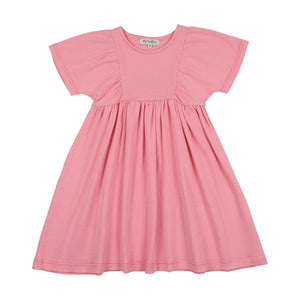 Kin+Kin K221 Hot Pink Striped Short Sleeve Dress