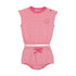 Kin+Kin K223 Hot Pink Striped Two Piece Bloomer Set