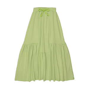 Kin+Kin K224 Green Striped Midi Skirt