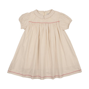 Kin+Kin K240 Natural Peter Pan Collar Short Sleeve Dress