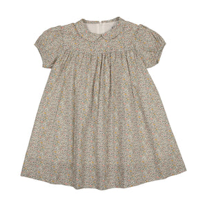 Kin+Kin K240 Floral Print Peter Pan Collar Short Sleeve Dress