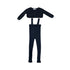 Panther Slate Knit Overalls