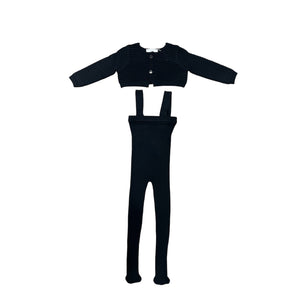 Panther Midnight Knit Overalls