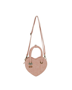 Rylee + Cru Poppy Gingham Heart Purse