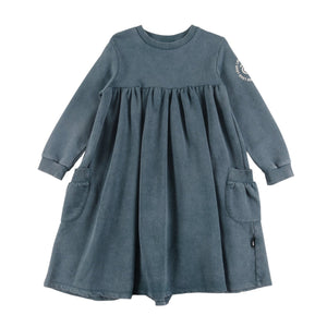 Loud Green Storm Marble Passion Bubble Pocket Dress
