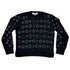 Central Park West Black Lottie Crystal Star Crew Sweater