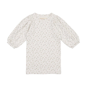 Farren + Me Floral Print Balloon 3/4 Sleeve T-shirt