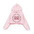 Loud Pink/Raspberry Comfort Hood Crop Sweater