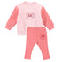 Loud Pink/Raspberry Tree Baby Sweater & Raspberry Book Legging Set