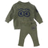 Loud Green Club Baby Sweater & Book Legging Set