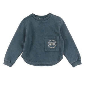 Loud Green Storm Marble Brother Front Pocket Sweater