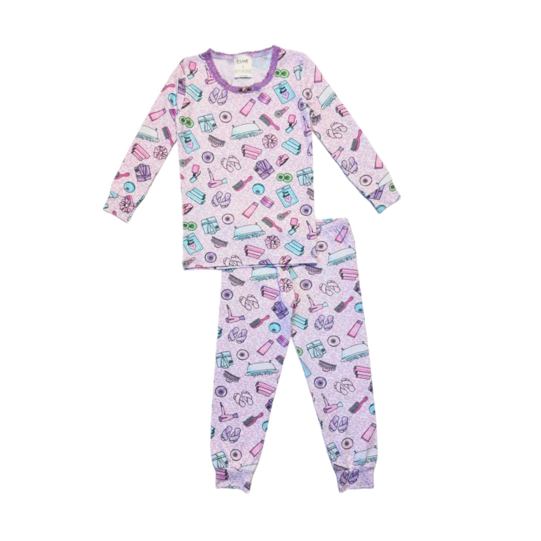 Esme Spa Pajamas – Buttons and Bows