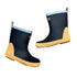 Wheat Navy Welly Rubber Boot