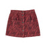 Piupiuchick Bordeaux w/ Zebra Print Short Skirt
