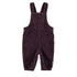 Piupiuchick Aubergine Curdoroy Baby Dungarees