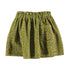 Piupiuchick Khaki w/ Black Flowers Knee-length Skirt