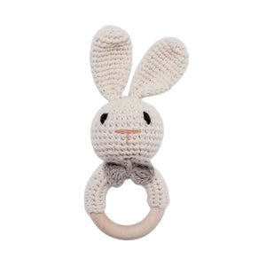 Adorbz White Bunny Rattle