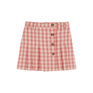Emile et Ida Gingham Plissee Vichy Skirt