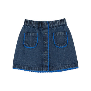 Emile et Ida Denim Crochet Skirt