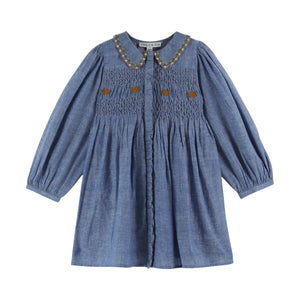 Emile et Ida Chambray Smockee Dress