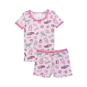 Esme Pink Jetset Short Pajama Set