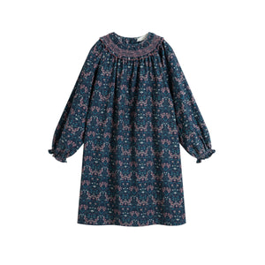 Cera una Volta Blue Art Nouveau Carol Dress