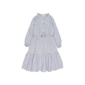 Buho Soft Blue Fall Maxi Dress