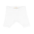 Lil Legs Pure White Ribbed Shorts