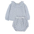 Buho Soft Blue Baby Fall Blouse & Culotte Set