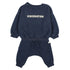 Buho Navy Baby Hibernation Sweatshirt & Fleece Pants Set