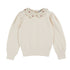 Emile et Ida Creme Col Crochet Sweater