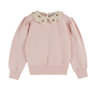Emile et Ida Peony Col Crochet Sweater