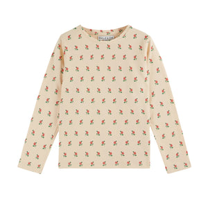 Emile et Ida Poppy Brioche Imprime All Over T-Shirt