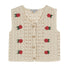 Emile et Ida Ecru Manches Crochet Sans Cardigan