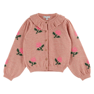 Emile et Ida Rose Fleurs Cardigan