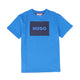 Hugo Electric Blue Short Sleeve Square Logo T-Shirt