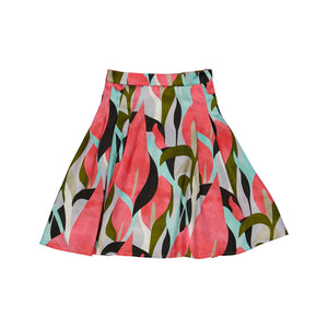 Christina Rohde Coral Print Skirt 2204 116