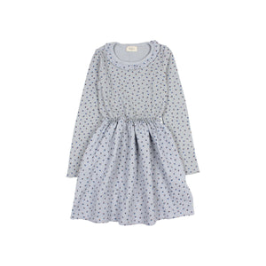 Buho Soft Blue Fall Combi Dress
