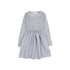 Buho Soft Blue Fall Combi Dress