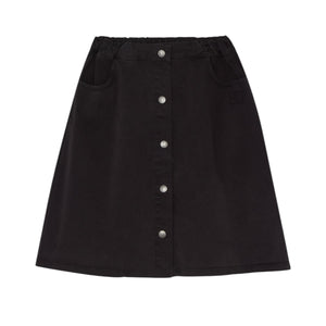 The Campamento Grey/Black Denim Skirt